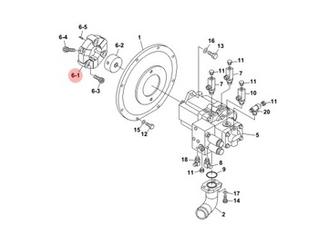 СЦЕПЛЕНИЕ НАСОСА T1602000160 TAKEUCHI TB235