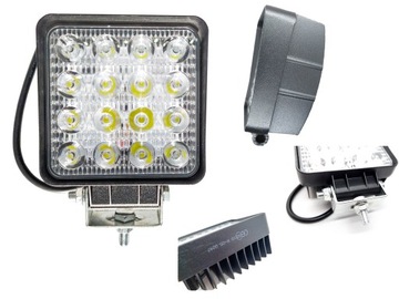 ФАРА РАБОЧАЯ 16 LED (СВЕТОДИОД ) 48W ПРОТИВОТУМАНКА 12 24V HOMOLOG E9