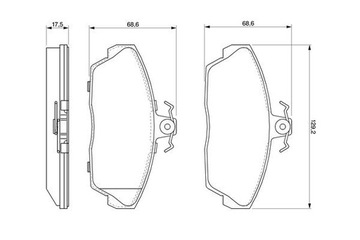 BOSCH 0 986 424 566 КОЛОДКИ ТОРМОЗНЫЕ