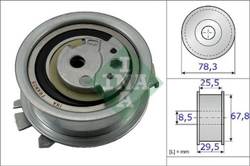 INA 531 0825 10 ШЕСТЕРНЯ NAPINACZA РЕМНЯ FABIA 06-