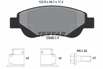 TEXTAR 2395901 КОЛОДКИ ТОРМОЗНЫЕ