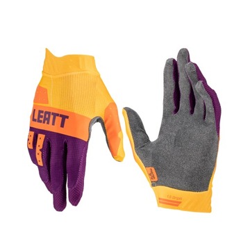 LEATT ПЕРЧАТКИ MOTO 1.5 GRIPR GLOVE INDIGO ЦВЕТ FIOLETOWY/POMARAŃCZOWY ROZ