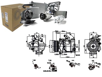 КОМПРЕССОР КОНДИЦИОНЕРА INFINITI EX FX G M Q60 Q70 QX50 I QX70 NISSAN