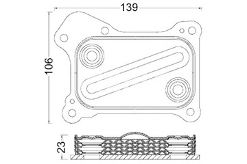 MAHLE РАДИАТОР МАСЛА FIAT 500 500 C DOBLO DOBLO MINIVAN FIORINO