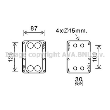 РАДИАТОР МАСЛА, МАСЛО МОТОРНОЕ AVA QUALITY COOLING RT3631