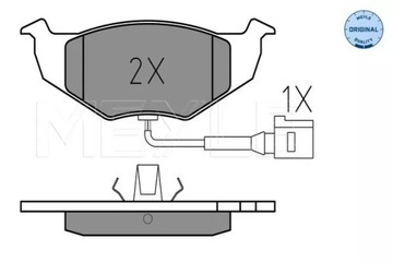 КОЛОДКИ HAM. VW P. POLO 01- Z ДАТЧИКОМ 0252186817/W MEYLE