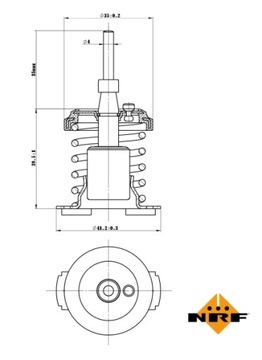 NRF 725093 ТЕРМОСТАТ, СЕРЕДИНА ОХЛАЖДАЮЧАЯ