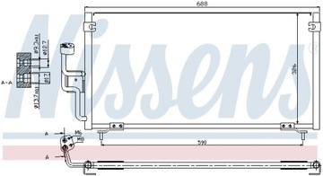 РАДИАТОР КОНДИЦИОНЕРА NISSENS NIS 94702