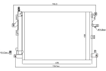 NISSENS КОНДЕНСАТОР КОНДИЦИОНЕРА VOLVO XC90 I 2.4D-4.4 10.02-12.14