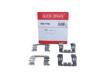 QUICK BRAKE КОМПЛЕКТ INST. КОЛОДОК HAM. SUBARU FORESTER/LEGACY/OUTBACK 02-