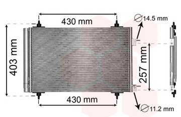 РАДІАТОР КОНДИЦІОНЕРА Z OSUSZACZEM PEUGEOT 307