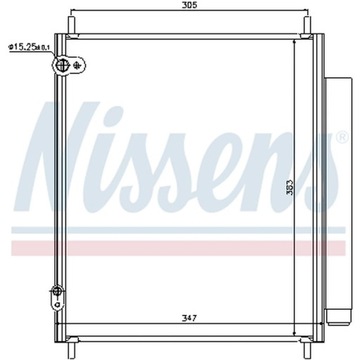 КОНДЕНСАТОР, КОНДИЦИОНЕР NISSENS 940284