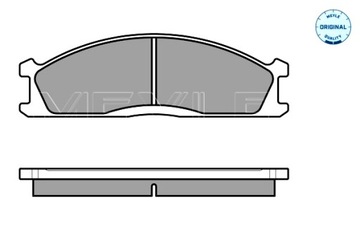 MEYLE КОЛОДКИ ТОРМОЗНЫЕ ПЕРЕД NISSAN NAVARA NP300 NP300 NAVARA