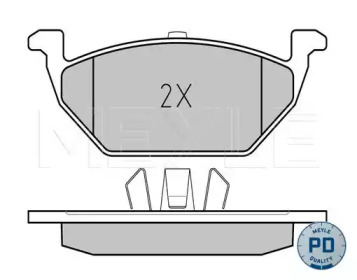 КОЛОДКИ ТОРМОЗНЫЕ VOLKSWAGEN AUDI SEAT MEYLE