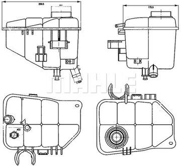 MAHLE CRT 126 000S БАЧОК РОЗШИРЮВАЛЬНИЙ, РІДИНА ОХОЛОДЖУЮЧА