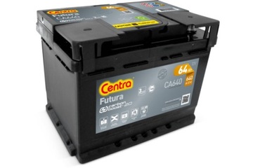 АККУМУЛЯТОР CENTRA FUTURA CA640, 64AH, 640A CA 640