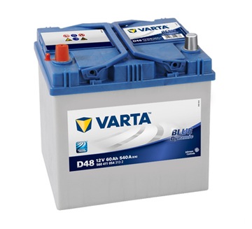 VARTA АККУМУЛЯТОР 12V 60AH/540A L+ 232X173X225 BLUE DYNAMIC (СТОЕК НАД OBU