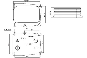 NISSENS РАДИАТОР МАСЛА HONDA CIVIC IX CIVIC X 2.0 08.15-