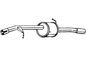 BOSAL ГЛУШИТЕЛЬ СИСТЕМЫ ВЫХЛОПНОЙ ЗАД CITROEN C3 II DS3 1.4D 11.09-