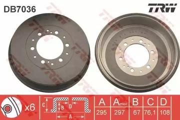 2XBĘBEN ТОРМОЗНОЙ TOYOTA TRW