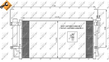 РАДИАТОР КОНДИЦИОНЕРА - КОНДЕНСАТОР EASY FIT 35429