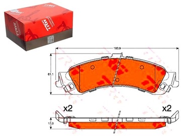 КОЛОДКИ HAM. CHEVROLET T. TAHOE 4,8-5,3 99-06 TRW GDB4454