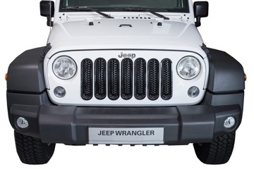 JEEP WRANGLER JK 2007-2018 STYLIZACYJNE ВСТАВКИ GRILLA ЧЕРНЫЕ ABS