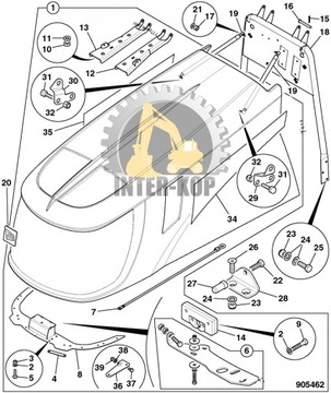 КАПОТ DO FASTRACK 2155 - 2170 -- 332/R0764 3333/U7021