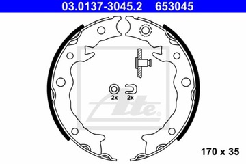 КОЛОДКИ ТОРМОЗНЫЕ ATE 03.0137-3045.2