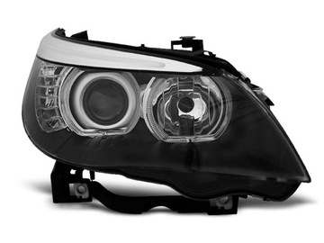 ФОНАРИ BMW E60/E61 03-07 LED (СВЕТОДИОД ) ANGEL EYES H7/H7 BLACK