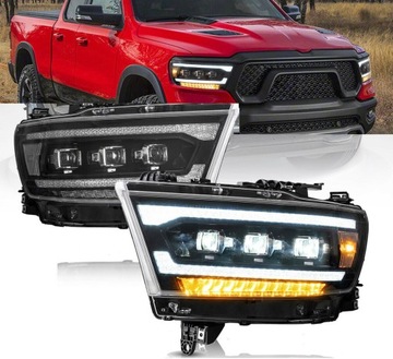 DODGE RAM 1500 2019-2023 ФАРА ЛЕВАЯ ПРАВОЕ КОМПЛЕКТ РЕФЛЕКТОРЫ FULL LED (СВЕТОДИОД ) EU