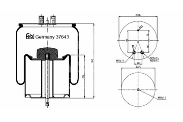 FEBI BILSTEIN ПЫЛЬНИК ZAW PNEUM FEBI TRUCK 37643 RENAULT