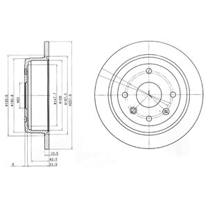 ДИСК ТОРМОЗНОЙ DELPHI BG4091 + В ПОДАРОК