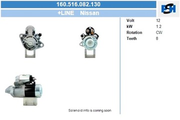 BV PSH СТАРТЕР NISSAN 1.2 KW СТАРТЕР