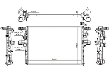 NISSENS РАДИАТОР ДВИГАТЕЛЯ ВОДЫ IVECO DAILY V DAILY VI