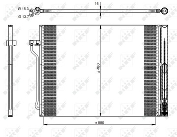 NRF 350325 КОНДЕНСАТОР, КОНДИЦІОНЕР