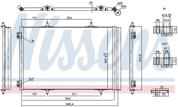 NISSENS 941276 КОНДЕНСАТОР, КОНДИЦИОНЕР