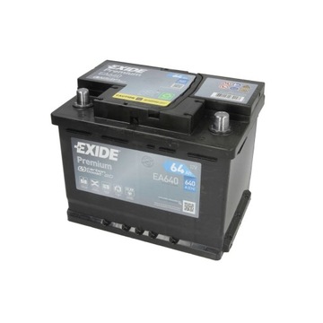 АККУМУЛЯТОР EXIDE PREMIUM 64 AH 640 A P+