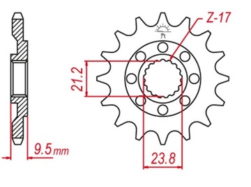 GROSSKOPF АКЦИЯ ЗУБЧАТКА ПЕРЕДНЯЯ 342 14 HONDA C