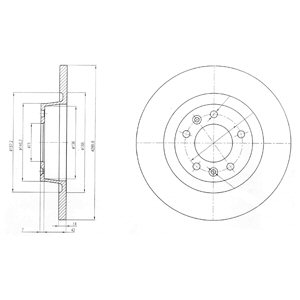 ДИСКИ ТОРМОЗНЫЕ ТОРМОЗНЫЕ DELPHI BG4085