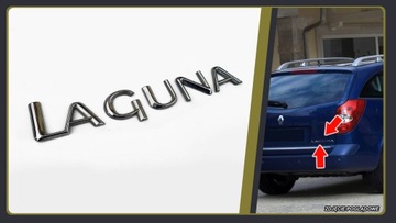 RENAULT LAGUNA 2 II ЭМБЛЕМА ЗАДНЕЙ КРЫШКИ БАГАЖНИКА НАДПИСЬ