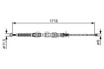 BOSCH ТРОС РУЧНОГО 1 987 482 378