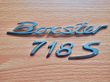 PORSCHE BOXSTER (982) ЭМБЛЕМА НАДПИСЬ BOXSTER 718 S