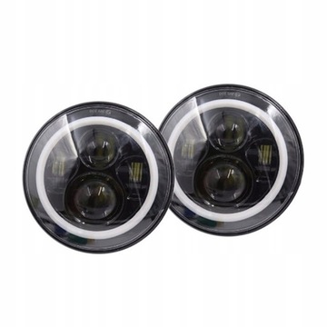 2X 7'' КРУГЛЫЕ РЕФЛЕКТОРЫ LED (СВЕТОДИОД ) 75W HI/LO