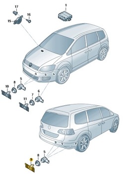 ДЕРЖАТЕЛЬ ДАТЧИКА ПАРКОВКИ SEAT ALHAMBRA OE