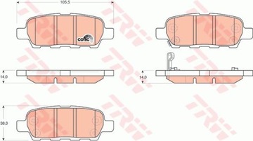 КОЛОДКИ ТОРМОЗНЫЕ ЗАД NISSAN QASHQAI