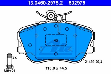 КОЛОДКИ ТОРМОЗНЫЕ - КОМПЛЕКТ 13.0460-2975.2