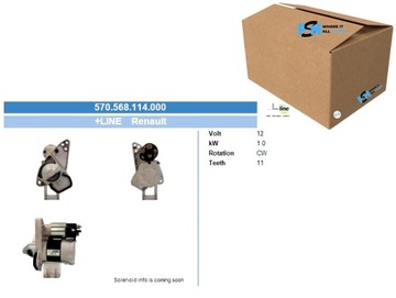 СТАРТЕР RENAULT 1.0 KW СТАРТЕР BV PSH