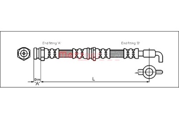 METZGER ПАТРУБОК ТОРМОЗНОЙ