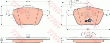 КОЛОДКИ ГАЛЬМІВНІ ПЕРЕД VW T4 05/97 16